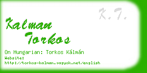 kalman torkos business card